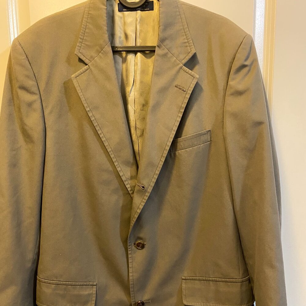 Brooks Brothers Cotton Blend Casual Pockets Mens Blazer